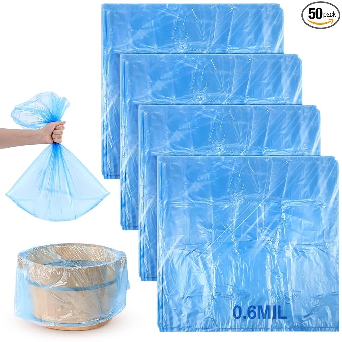 AmazingSpark 50 Pcs Blue Disposable Foot Bath Liners Heavy Duty Thickening by Unknown