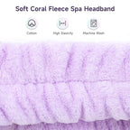 WSYUB Spa Headband, Headband for Washing Face, Shower Skin Care Fluffy Stocking - Image 5
