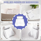 Silicone Bath Pillow, Upgraded Bath Pillows - Image 6