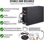 VEVOR Steam Shower Generator, 12 kW, Segmented Heating System - Image 4
