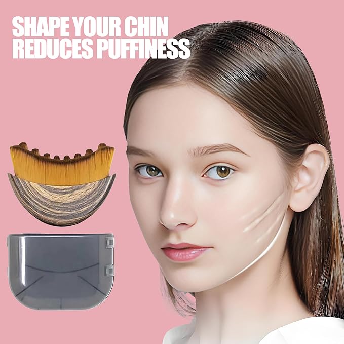 Lymphatic Contour Face Brush Lymphatic Drainage Massager Double Chin Reducer - Image 3