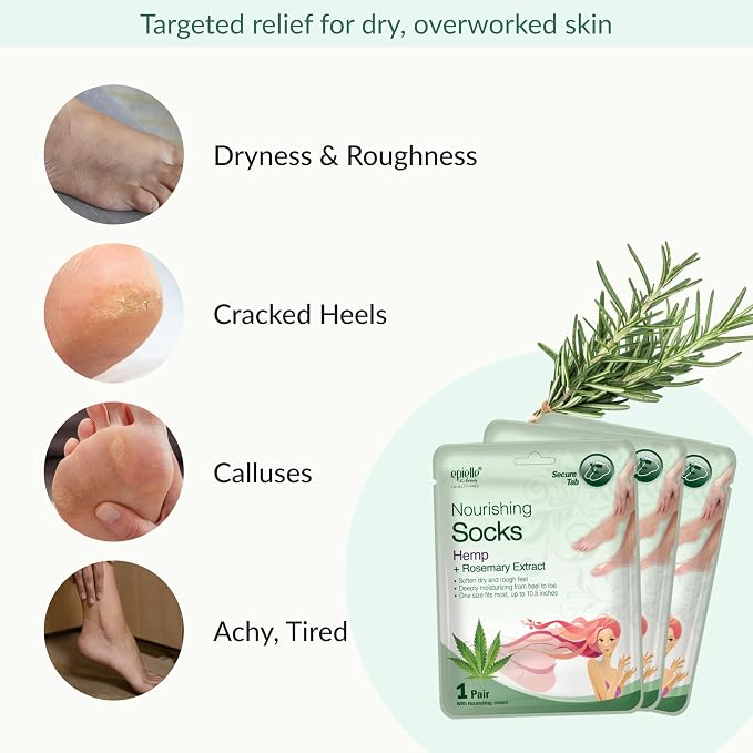 Epielle Nourishing Foot Mask 6 Pairs, Repair and Soften - Image 5