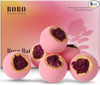 Bath Bombs for Women, Gift Set of 6 Fizzies Luxury Large Size by BoboSweeTree