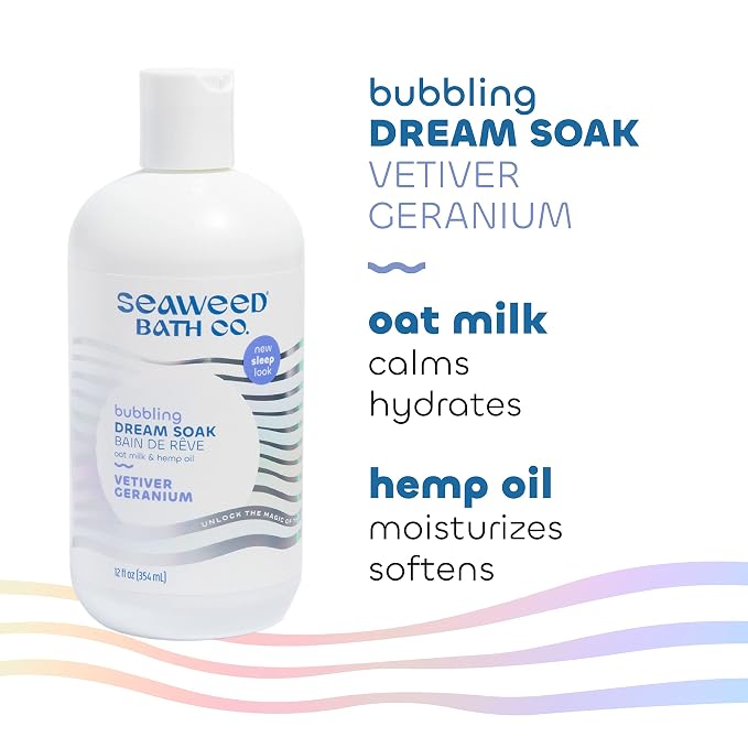 Seaweed Bath Co. Bubbling Dream Soak, Vetiver Geranium Scent, 12 Ounce - Image 3