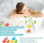 60 Pack Bath Bombs Set, Christmas Stocking Stuffers, Birthday Gift Set - Image 4