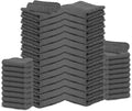 Salon Towels – 50 Pack Grey Hand Towels 100% Cotton Spa Towels – 16x27 inches by TOALLA