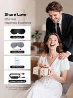 USB Heated Eye Mask for Dry Eyes & Tired Eyes, Warm Compress Therapy - Image 7