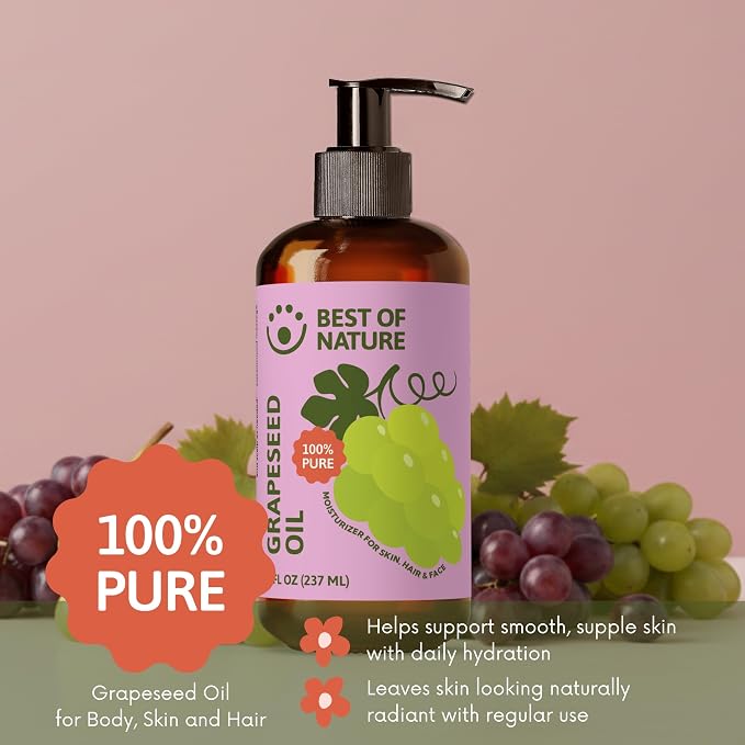 Best of Nature 100% Pure Grapeseed Oil - Image 3