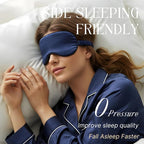 Silk Satin Sleeping Eye Mask, Soft Breathable Blackout Eyeshade Eye Cover - Image 2