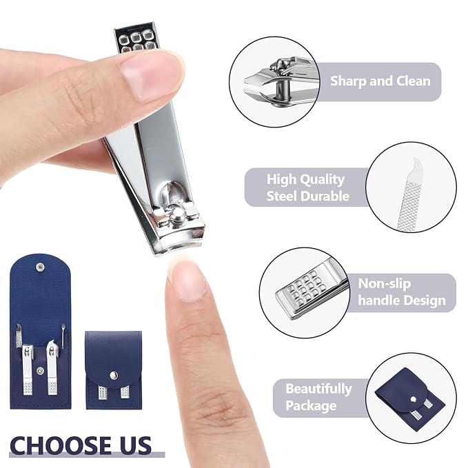 Geosar 12 Sets Manicure Set Bulk Nail Clippers Pedicure Kit Stainless Steel - Image 5