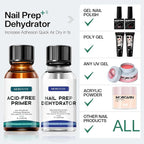 Morovan Nail Primer And Natural Nail Prep Dehydrate Set, Fast Air Dry - Image 3