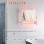 Wall Mounted Towel Warmer Square 6 Bars - Image 6