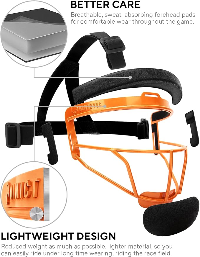 Dinictis Softball Face Mask, Lightweight, Comfortable, - Image 3