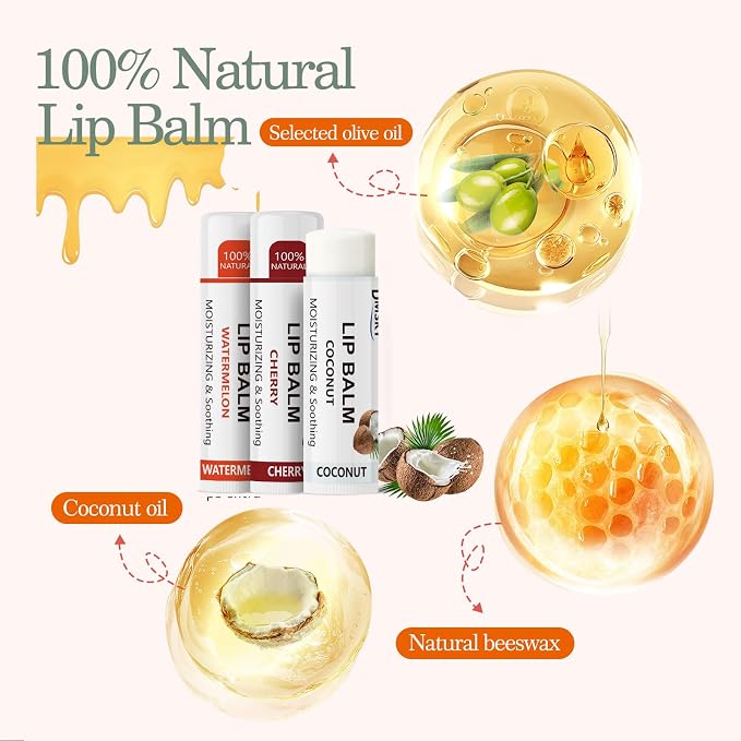 88 Pack Lip Balm Bulk, Fruit Lip Balm Variety Pack, Natural Moisturizing Balms - Image 4