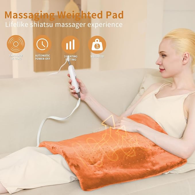 Massaging Weighted Heating Pad - Image 3