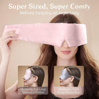 Silk Sleep Mask for Women and Men, Side Sleeper, 22 Momme Pure Mulberry Silk - Image 2