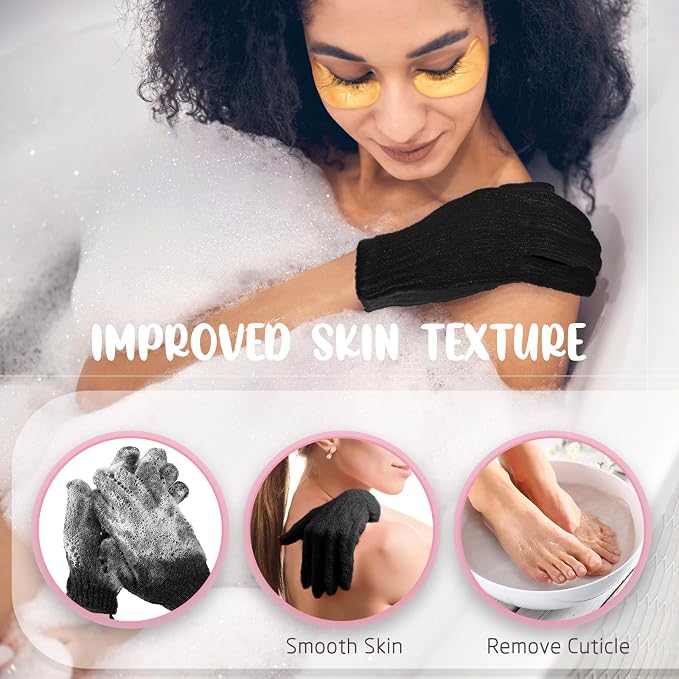 Didaey 104 Pcs Exfoliating Glove Bulk Shower Gloves - Image 6