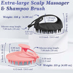 Manmihealth Large Hair Scalp Scrubber, One-piece Silicone Scalp Massager - Image 2