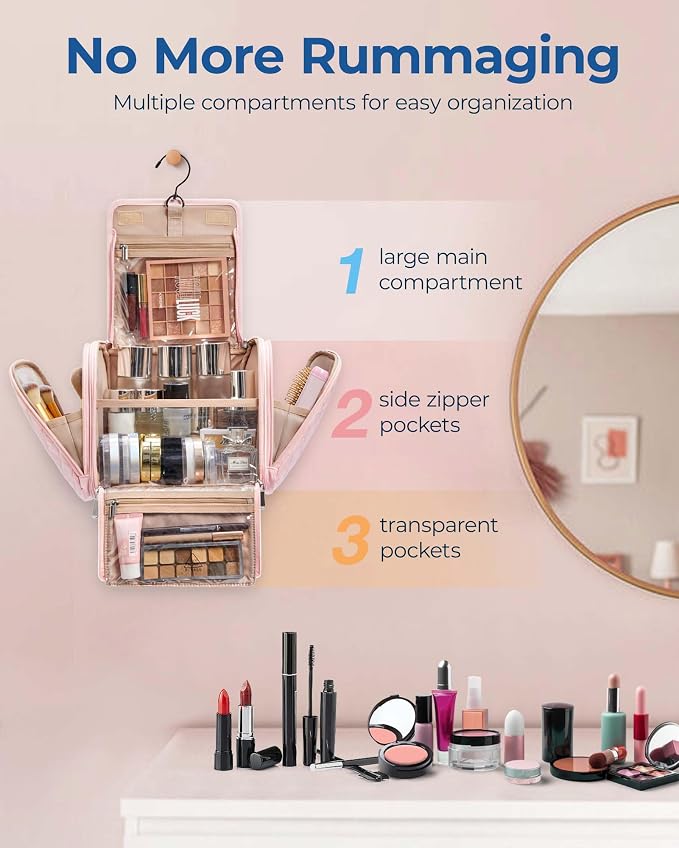 BAGSMART Makeup Bag for Women - Image 2