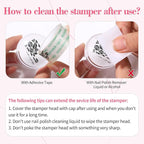 Born Pretty French Manicure Kit, Nail Stamper and 2Pcs Gel Nail Polish - Image 6