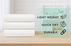 ZUPERIA White Bath Towels Bulk 24 Pack - Image 2