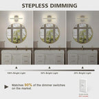 JUSHENG Brushed Nickel Vanity Lights - Image 3