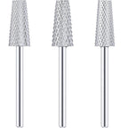 3 Pieces Tapered Barrel Carbide Nail Drill Bit, 3 Sizes Carbide Nail Drill Bit by Honoson