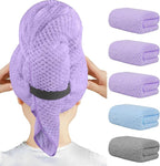 HOMEXCEL 5 Pack Microfiber Hair Towels by HOMEXCEL