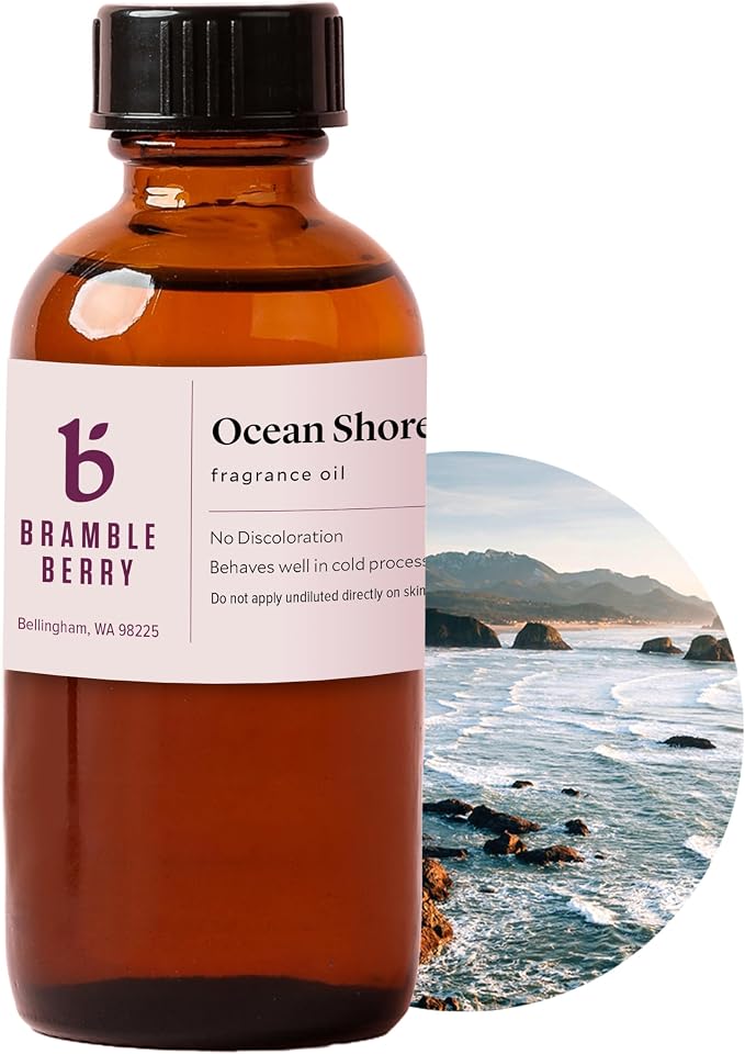 Bramble Berry Ocean Shores Fragrance Oil 2 oz | Fresh Coastal Scent by BrambleBerry