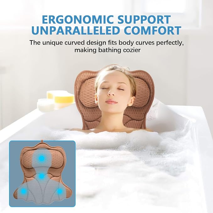 REEZEIVI Bath Pillows for Tub, Bath Pillow - Image 2