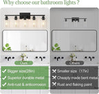 MOKATNG 5-Light Bathroom Light Fixtures, Vanity Light - Image 2