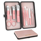 ZIZZON Travel Mini Manicure Set Nail Clipper Set 10 in 1 Stainless Steel by ZIZZON