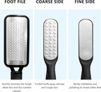 2 Pack Colossal Foot Files Kit Callus Remover Stainless Steel Dual Sided Foot - Image 2