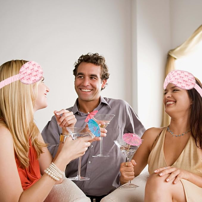 Pink Bow Sleep Mask for Women, Night Masks for Sleeping for Women, Double Layer - Image 7