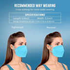 WWDOLL KN95 Face Mask 50 Pack, 5-Layers Breathable KN95 Masks - Image 6
