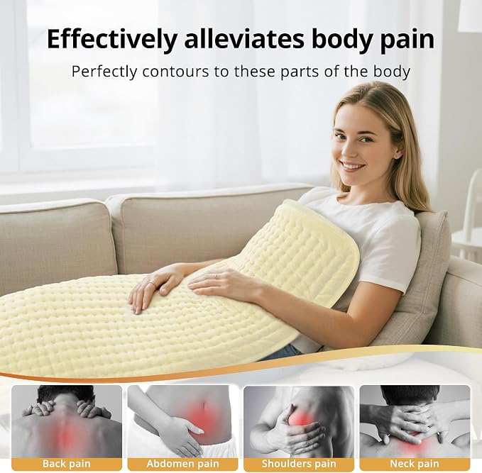 Electric Heating Pad for Back Pain Relief, Extra Large 33" x 17" - Image 7
