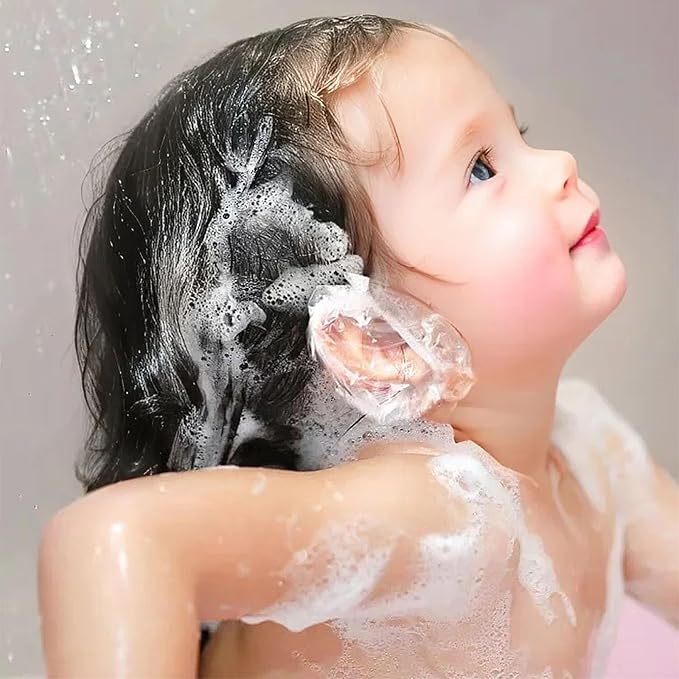 400 Pack Disposable Ear Covers for Shower Waterproof, Ear Shower Caps Hair Dye - Image 4