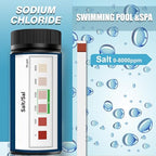 Saltwater Pool Test Strips, 0-8000 ppm, Salt Test Strips Kit - Image 2