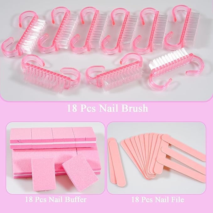 Disposable Manicure Kit Professional, 18 Set Press On Nail Tool Kit - Image 4