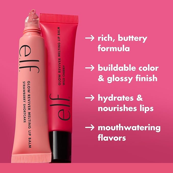 e.l.f. Glow Reviver Melting Lip Balm, Hydrating Tinted Lip Balm - Image 3