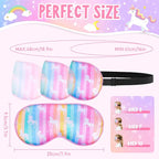 OlyPegic 2 Pcs Kids Sleep Mask Girls Silk Eye Mask Sleeping - Image 5