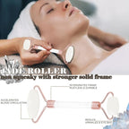 Jade roller and gua sha, facial roller, women's skincare tool, self-care gift - Image 3