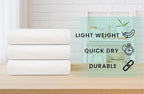 ZUPERIA White Bath Towels Bulk 36 Pack - Image 2