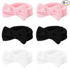 Casoty Black White Pink Skincare Headband by Casoty