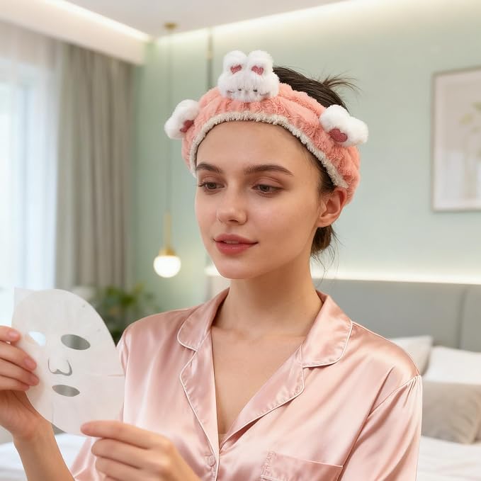 PERFECTSIGHT Kawaii Headband for Spa, Washing Face, Party - Image 7