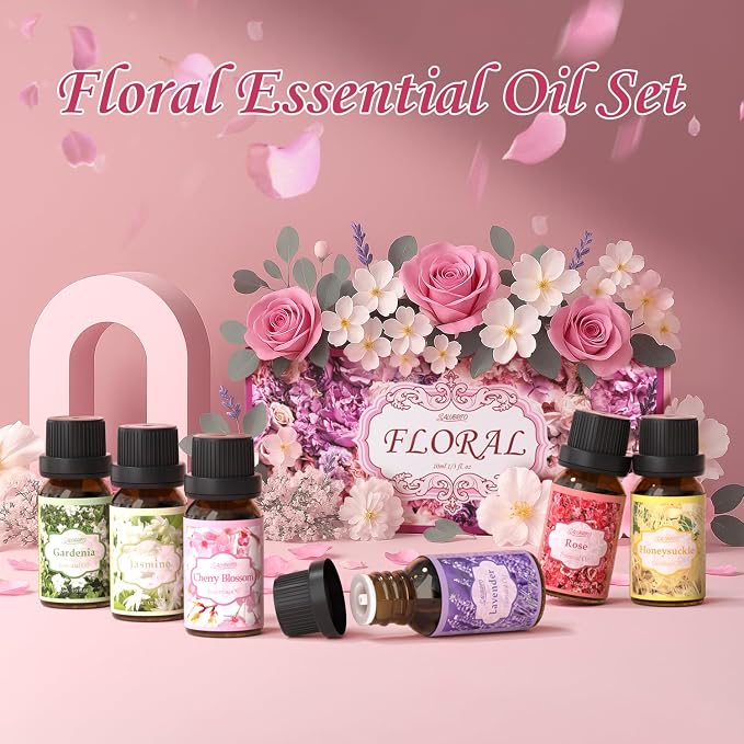 SALUBRITO Floral Fragrance Oils Set, Essential Oils - Image 6