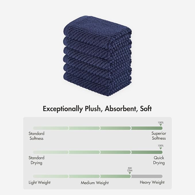 Madison Park 6-Piece Towel Washcloths Set - Image 8
