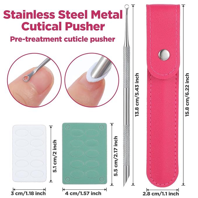 Loop Cuticle Pusher, Pre-treatment Cuticle Pusher, Stainless Steel Nail Care - Image 2