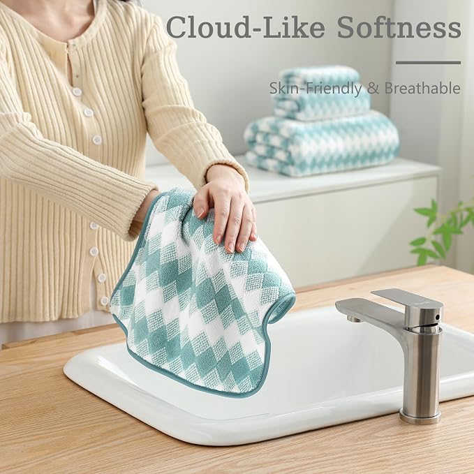 4 Piece Bath Towel Set Oversized Bath Sheet 35"x70" Bathroom Towel Extra Large - Image 8