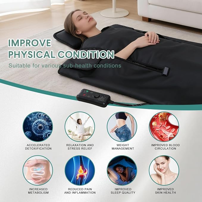 Infrared Sauna Blanket –Low EMF Safe - Image 6